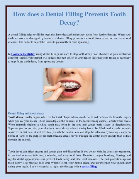 PPT - How does a Dental Filling Prevents Tooth Decay? PowerPoint Presentation - ID:11980824