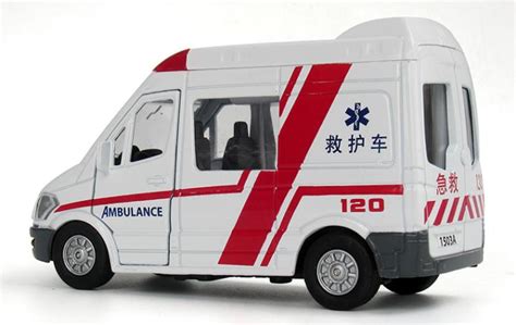 120救护车模型警车儿童玩具车回力小汽车仿真合金车模声光救护车用户评价