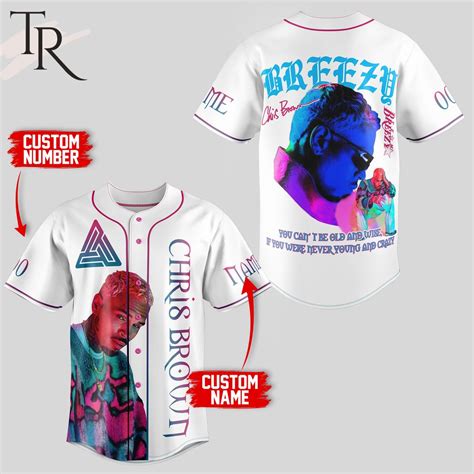 Chris Brown Brezzy Custom Baseball Jersey - Gardenleap Store