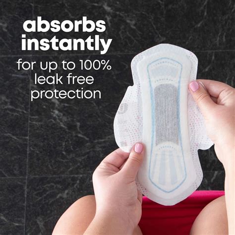 U by Kotex Ultra Thin Pads with Wings, Regular Absorbency, Odour ...