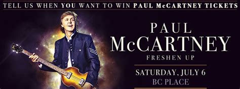 Tell Us When You Want to Win Paul McCartney Tickets | 104.3 The Breeze