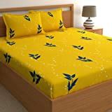 Home Ecstasy 100% Cotton Double Bedsheets with 2 Pillow Covers Cotton ...