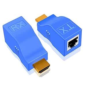 MICROWARE HDMI to RJ45 Extender Adapter (Receiver & Transmitter) by Cat ...