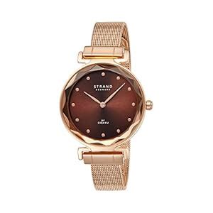 Buy Strand By Obaku Guava Walnut Analog Brown Dial Women's Watch ...