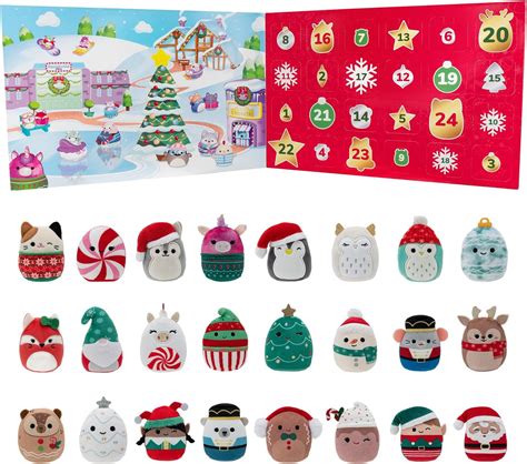 Squishville Squishmallows Advent Calendar with 24 Exclusive Festive ...