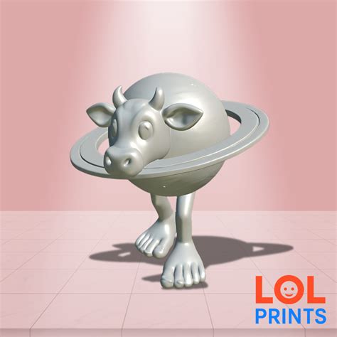 🐄 Saturn cow Saturnite - Cow with planetary rings and human legs ...
