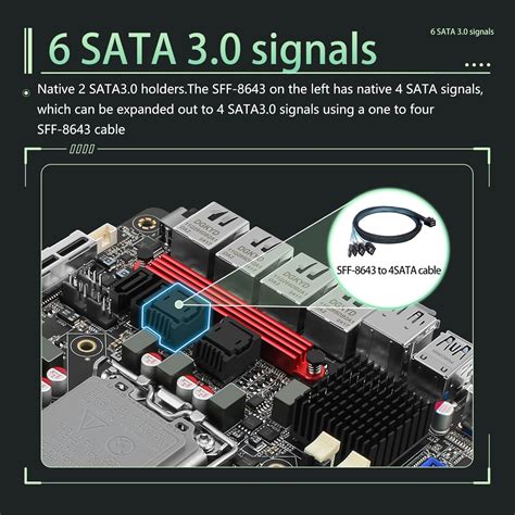 StoneStorm Q670 6-Bay NAS 4 * 2.5GBE Mini-ITX Motherboard India | Ubuy