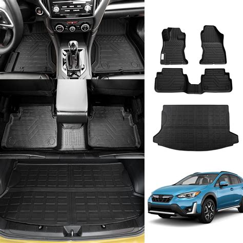 Thinzyou Floor Mats Compatible with 2018-2023 Subaru Crosstrek XV Trunk ...