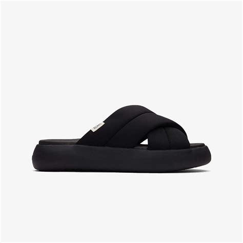 Buy Black Toms Mallow Crossover Repreve Slides for Women Online ...