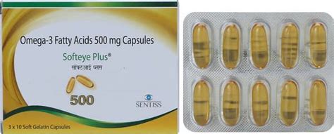 Softeye Plus 500 MG Capsule (10): Uses, Side Effects, Price & Dosage ...