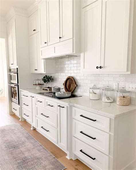 White Kitchen Dark Floors