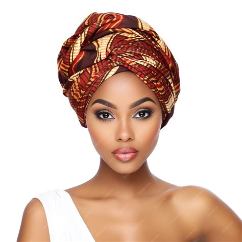 Beautiful headwrap isolated on white background | Premium Photo