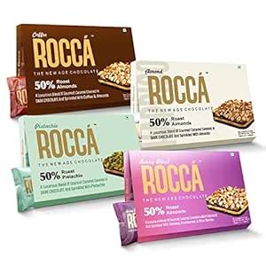 Rocca Chocolates | Premium Combo of 4 Pack of 6 - Berry, Coffee, Pista ...