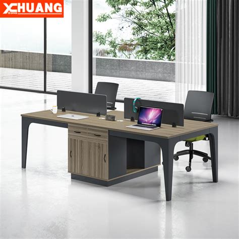 办公室职员桌四人位办公室桌椅组合电脑双人员工桌椅现代简约桌子-阿里巴巴