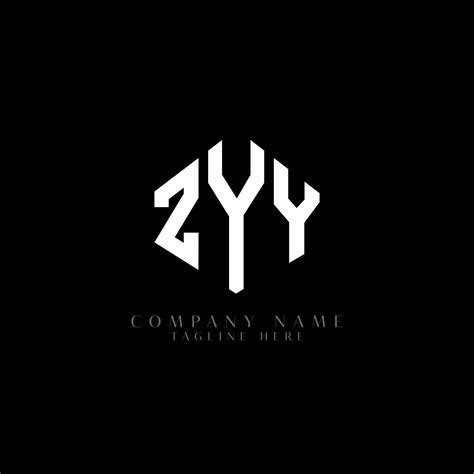ZYY letter logo design with polygon shape. ZYY polygon and cube shape ...