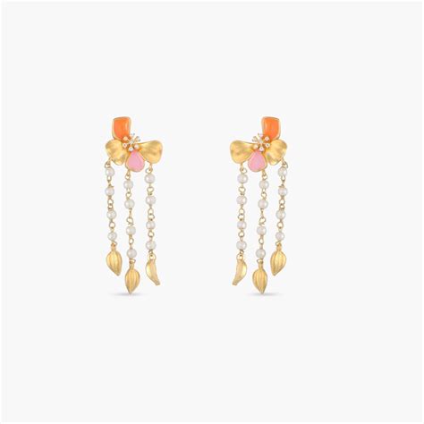 Buy Jalaja Floral Pearl Drop Earrings | Tarinika - Tarinika India