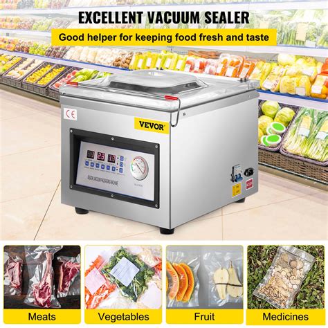 VEVOR Chamber Vacuum Sealer DZ-260C Kitchen Food Chamber Vacuum Sealer ...