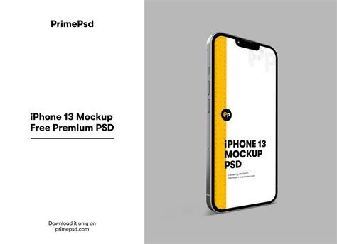iPhone 13 Mockup Free Premium PSD - PrimePSD