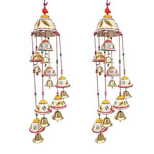 Piepot | Handmade Decorative Rajasthani Design Hanging Wind Chimes with ...