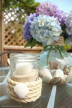 6 Easy Summer Centerpieces by Simple Summer Centerpiece Hop Sand And Sisal 6 Easy Summer Centerpieces