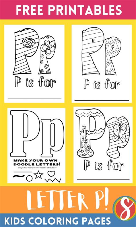 Letter P Coloring Pages