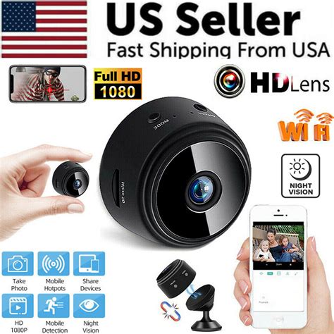 Buy Mini Hidden Spy Nanny Camera Wireless Nanny Cam WiFi Home Security ...