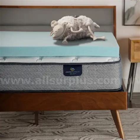 Serta ThermaGel Cooling Pressure-Relieving Memory Foam Mattress Topper ...