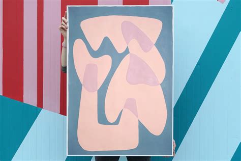 Ryan Rivadeneyra - Abstracted Light Skinned Face, Mid-Century Shapes ...