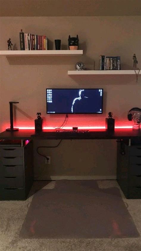 Image result for Computer Table Setup Ideas