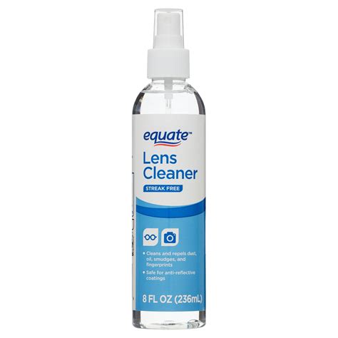 Equate Lens Cleaner 8 oz Spray Bottle for Glasses and Sunglasses ...