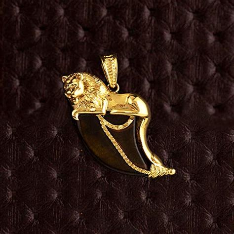 DARE Lion Nails Pendant for Men (Golden) (8907617924946) : Amazon.in ...