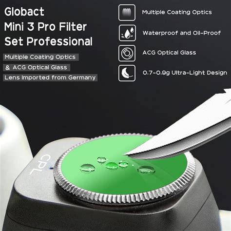 Buy GLOBACT Aluminum CPL ND Filters Set for DJI Mini 3 Pro/Mini 3 ...