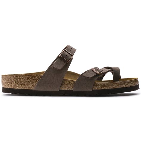 BIRKENSTOCK Mayari Birko-Flor Nubuck Sandal - Mocha, Stone