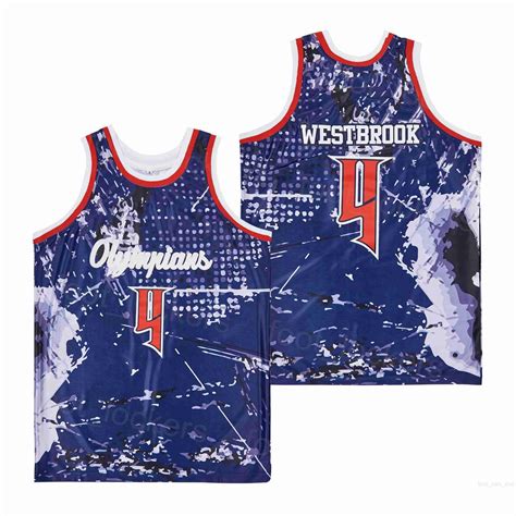 Russell westbrook stitched jersey online