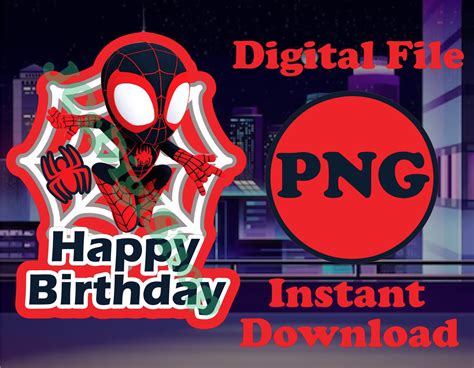 Spider-man Miles Morales Birthday Cupcake/birthday Cake Topper - Etsy