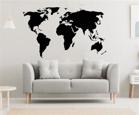 World Map Wall Decal Sticker 的图像结果