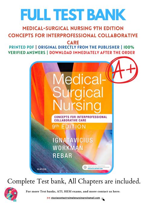 Test Bank for Medical-Surgical Nursing 9th Edition Concepts for ...
