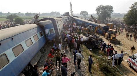 印度北方邦坎普尔火车出轨 伤亡惨重 - BBC News 中文