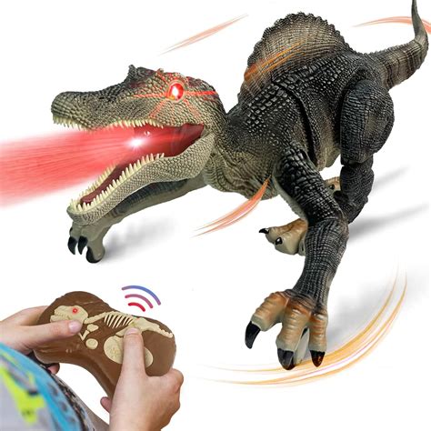 Buy TALGIC- Remote Control Dinosaur Robot - Realistic Walking, Roaring ...
