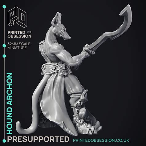 3D file Hound Archon - Heaven hath no fury - PRESUPPORTED - Illustrated ...