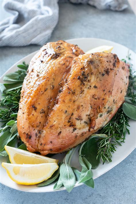 Roast Turkey Breast Recipe Oven Roasted Turkey Breast With White Wine