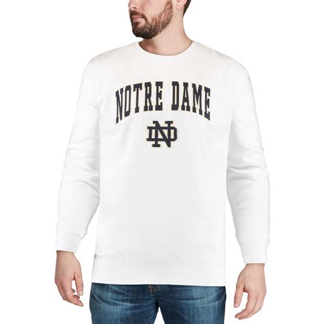 Notre dame crew neck sweatshirt men's sales