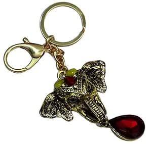 Paras Golden elephant face Key Chain : Amazon.in: Fashion
