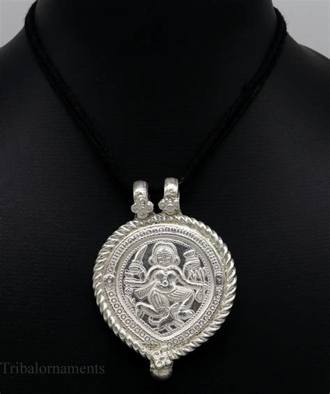 Solid sterling silver handmade tribal Idol deity | TRIBAL ORNAMENTS
