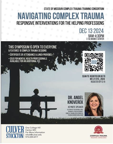 Complex Trauma Symposium, 1 College Hill, Canton, MO, 13 December 2024 ...