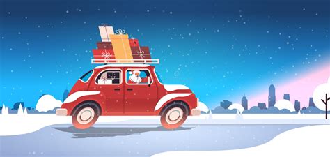 圣诞老人CG图片-圣诞老人开着装满礼品的卡车素材-高清图片-摄影照片-寻图免费打包下载