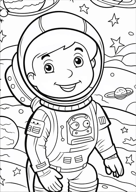 Space Coloring Pages 的图像结果