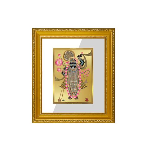 DIVINITI Shrinathji Gold Plated Wall Photo Frame| DG Frame 101 Size 1 ...