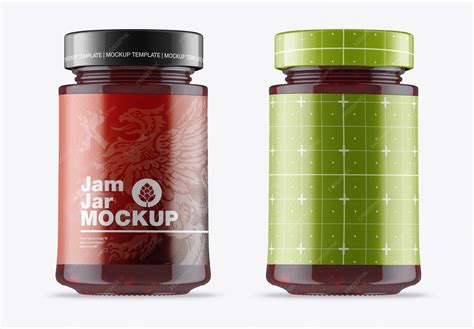Premium PSD | Jam jar mockup