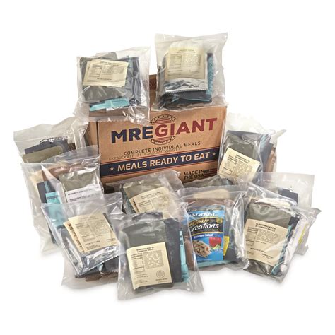 MRE Giant Meals Ready to Eat, Case of 12 | Sportsman's Guide